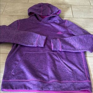 Adidas Heathered Purple Hoodie